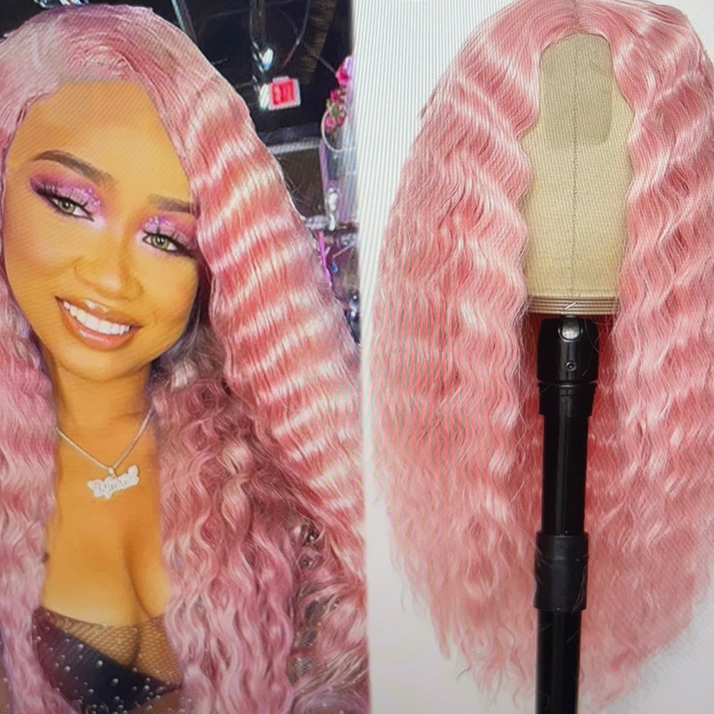 Pink wave 🌊 wig also available in orange